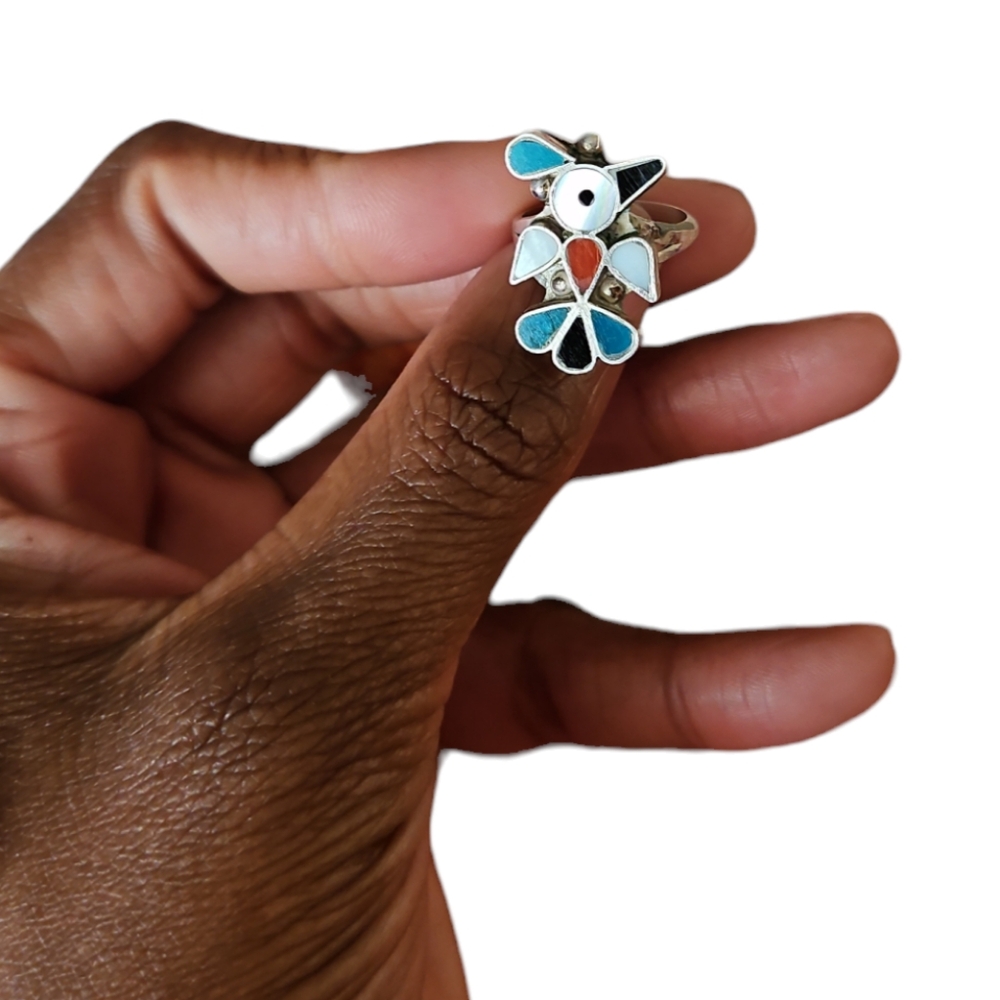 Zuni Peyote Bird Ring